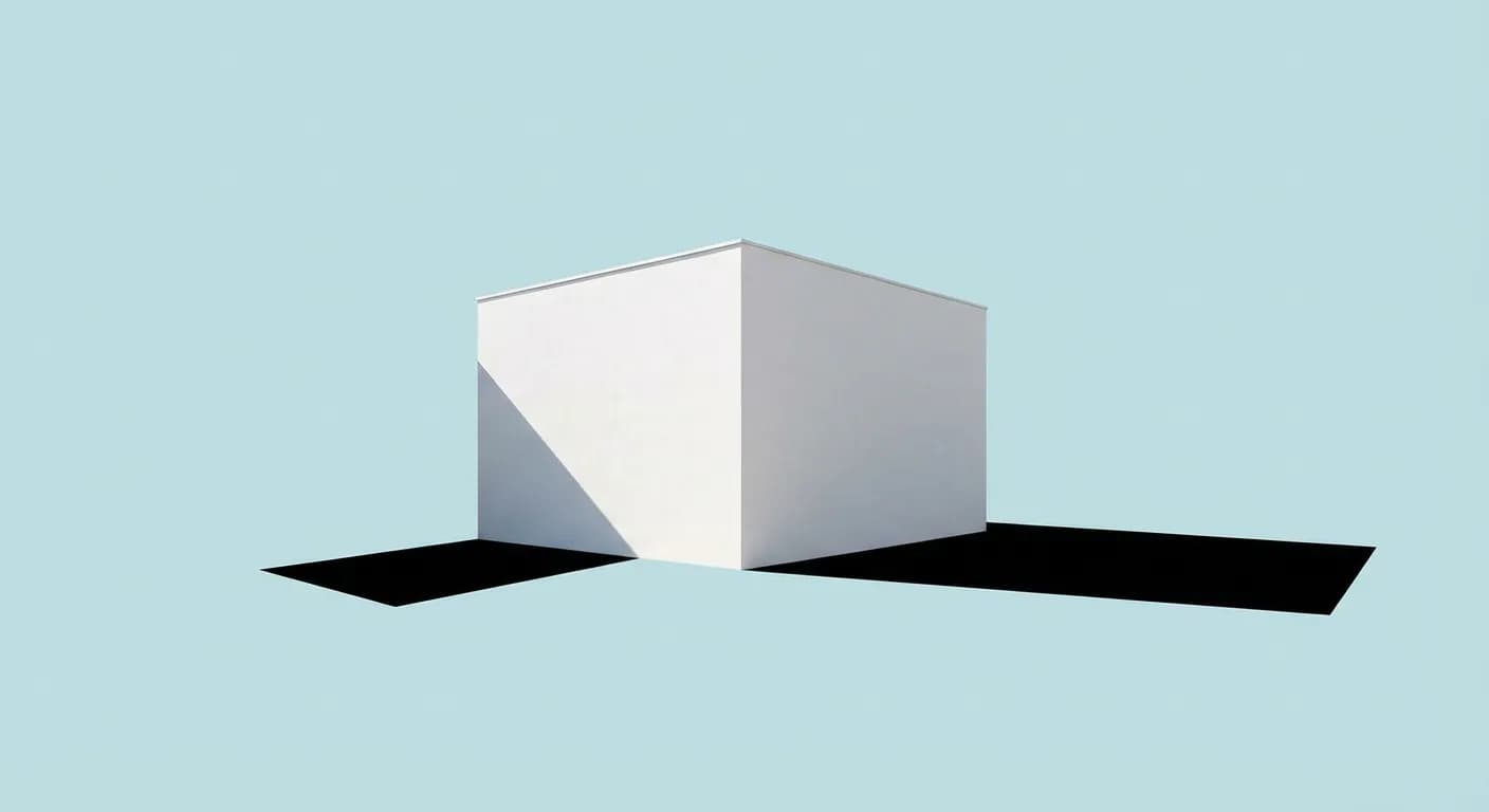 Miniature d'une petite maison moderne blanche au design minimaliste et iconique.