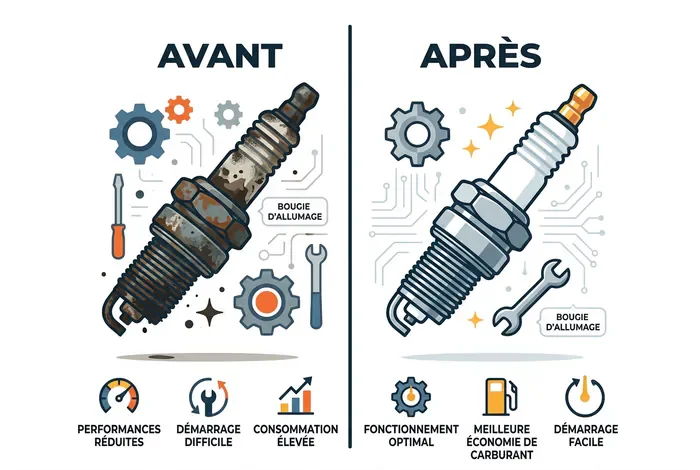 Étincelle plaque gaz ne s'arrête plus : Solutions - Plaque gaz qui clique : 3 astuces magiques - Pourquoi les étincelles ne s'arrêtent plus ? Comparaison avant après nettoyage d'une bougie de plaque gaz