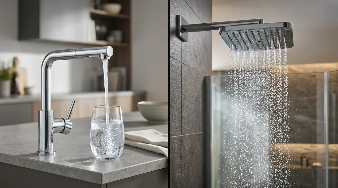 Comparatif Grohe vs Hansgrohe : Qualité et Design Comparatif mitigeur cuisine Grohe et pomme de douche Hansgrohe