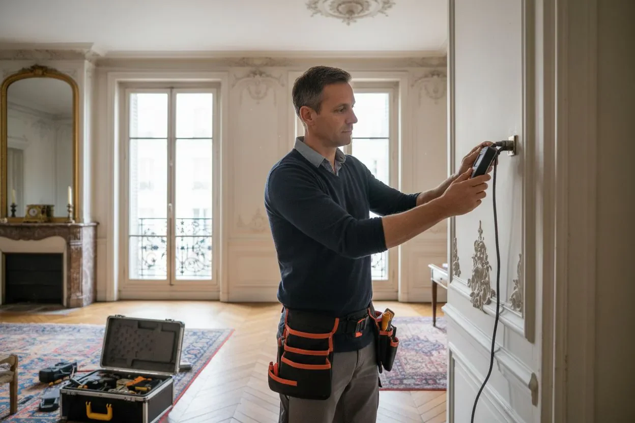 Diagnostic immobilier, photographie fournie par le partenaire