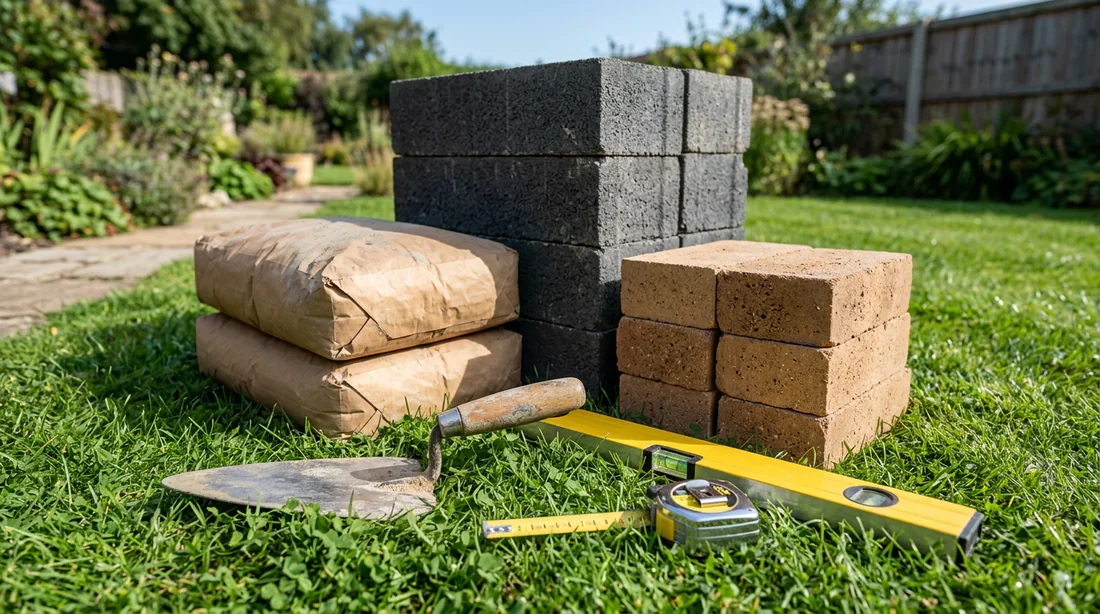 Matériaux et outils nécessaires pour construire un barbecue en parpaing