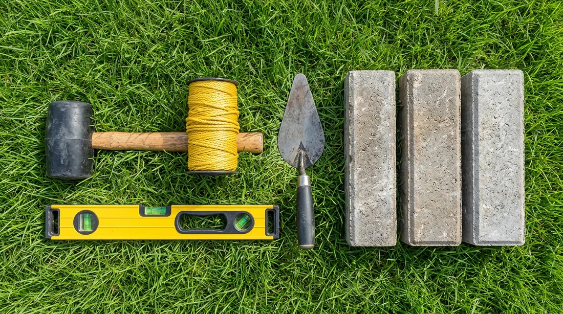 Matériel indispensable pour poser des bordures Équipement et outils requis pour la préparation de la pose de bordures en béton