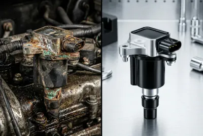 Comparaison avant après nettoyage bobine d'allumage Stihl