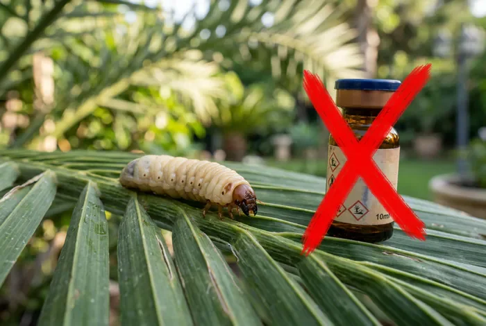 Xylophène contre papillon du palmier : Danger ! - Le Guide Ultime 2026 : Sauvez votre palmier - Xylophène sur un palmier : pourquoi c'est une erreur fatale ? Larve de papillon du palmier et produit chimique interdit
