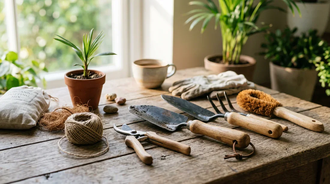 Solutions naturelles pour soigner les palmiers Outils de jardinage naturels pour entretien des palmiers