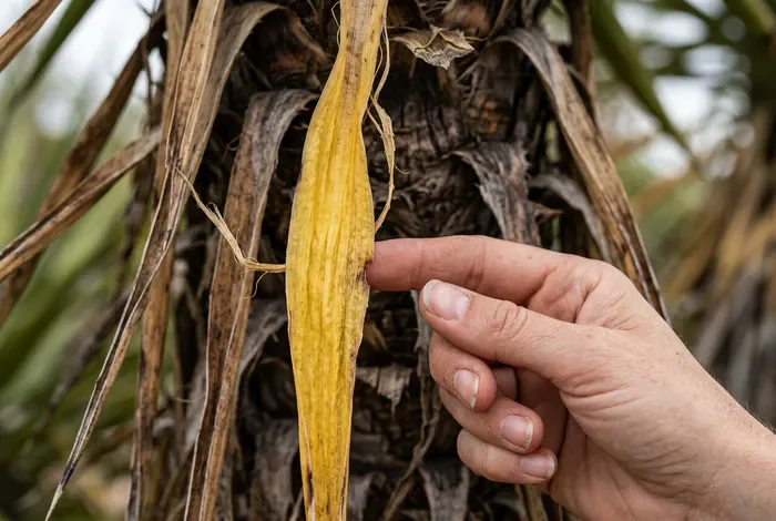 Yucca feuille qui tombent : guide de diagnostic - Yucca perd ses feuilles : 3 étapes pour le sauver - Pourquoi mon yucca perd ses feuilles ? Solutions Feuille de Yucca jaunie et flétrie signe d'un mauvais entretien
