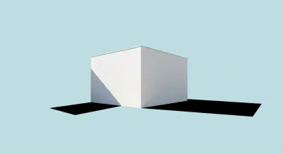 Miniature d'une petite maison moderne blanche au design minimaliste et iconique.