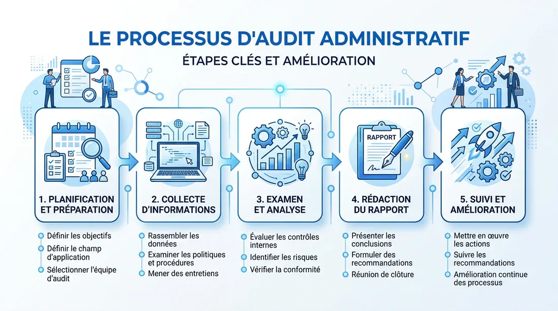 Schéma du processus d'audit administratif