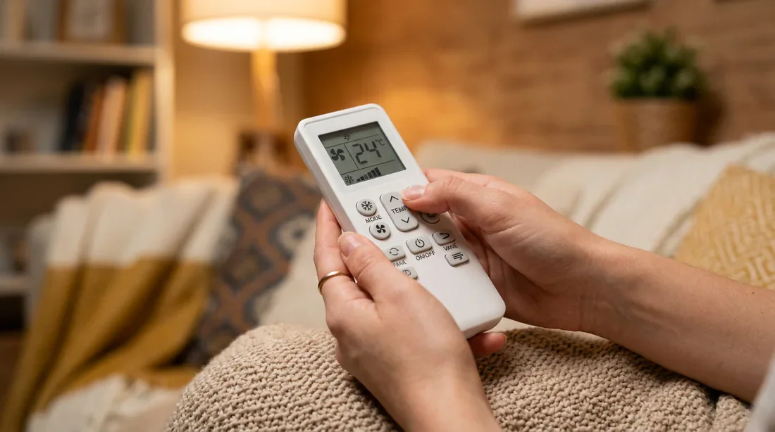 Configuration des modes de la télécommande Airton Réglage de la température et des modes sur la télécommande Airton