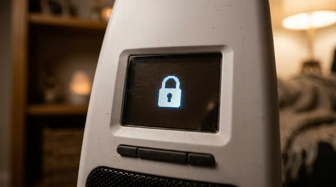 Illustration montrant la combinaison de touches pour déverrouiller le clavier Airelec.