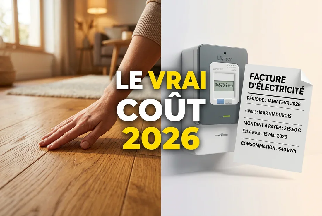 Consommation d'énergie d'un chauffage au sol électrique