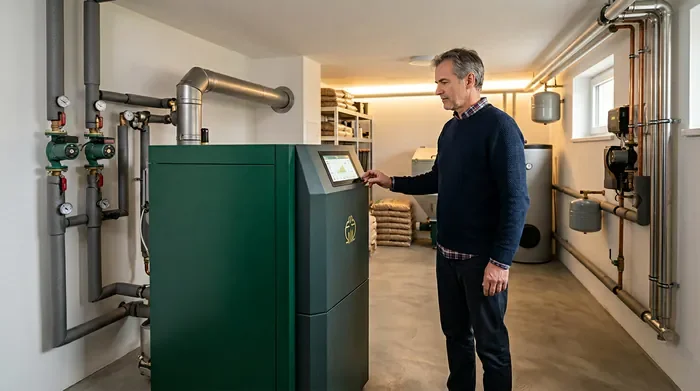 Miniature montrant un écran de contrôle KWB avec icône d'alerte et texte codes erreurs.