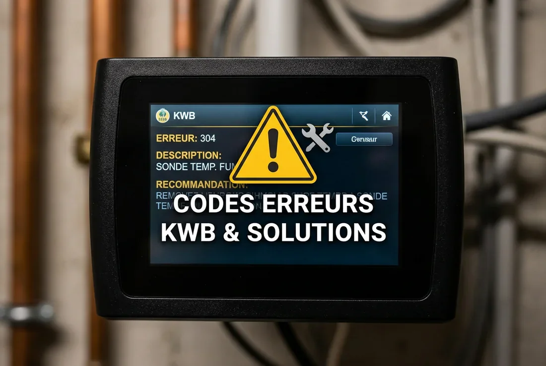 Propriétaire consultant l'écran de contrôle d'une chaudière KWB moderne dans une chaufferie propre.