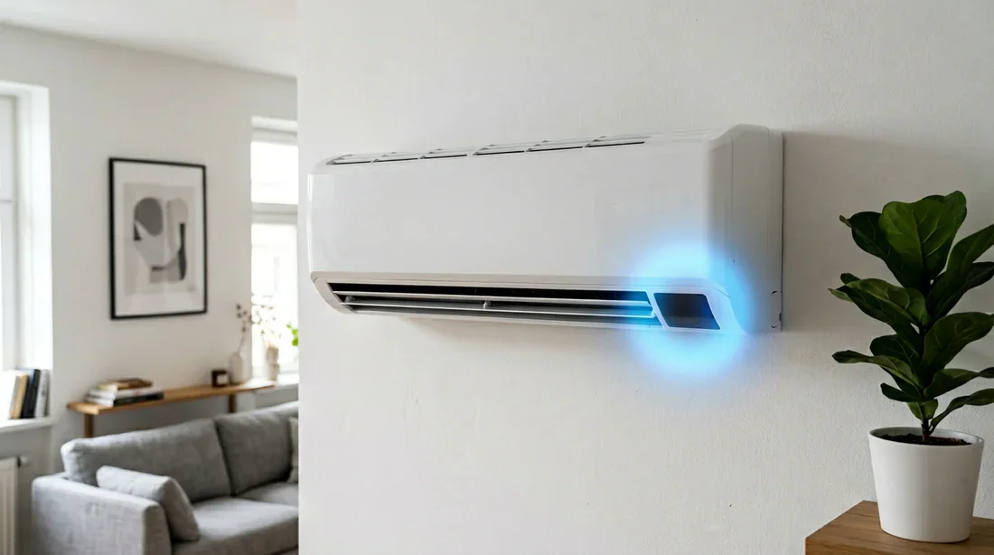 Unité de climatisation Hitachi avec voyant LED clignotant