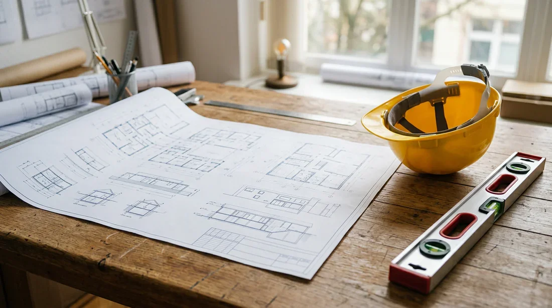 Structure du chaînage vertical dans une construction Schéma de la structure porteuse et du squelette de chaînage vertical.