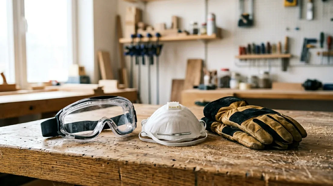 Équipements de sécurité pour le ponçage du bois