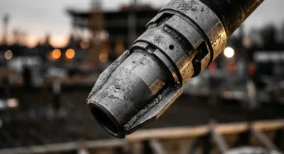 Détail technique d'une pompe à béton professionnelle