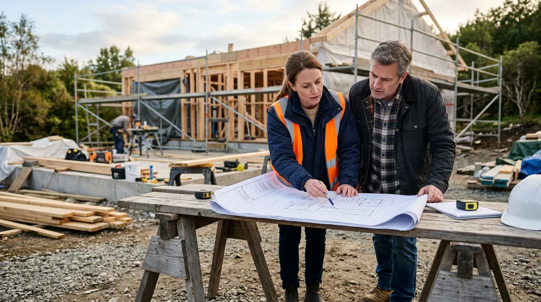 Schéma technique des limites de hauteur imposées par le Plan Local d'Urbanisme.