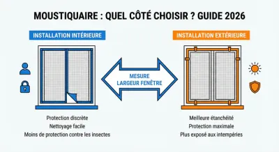 Miniature guide 2026 : choisir le côté de pose pour sa moustiquaire
