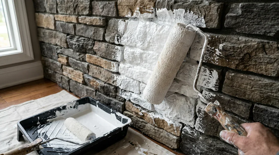 Sous-couche pour pierre de parement Application d'une sous-couche d'accroche sur parement en pierre
