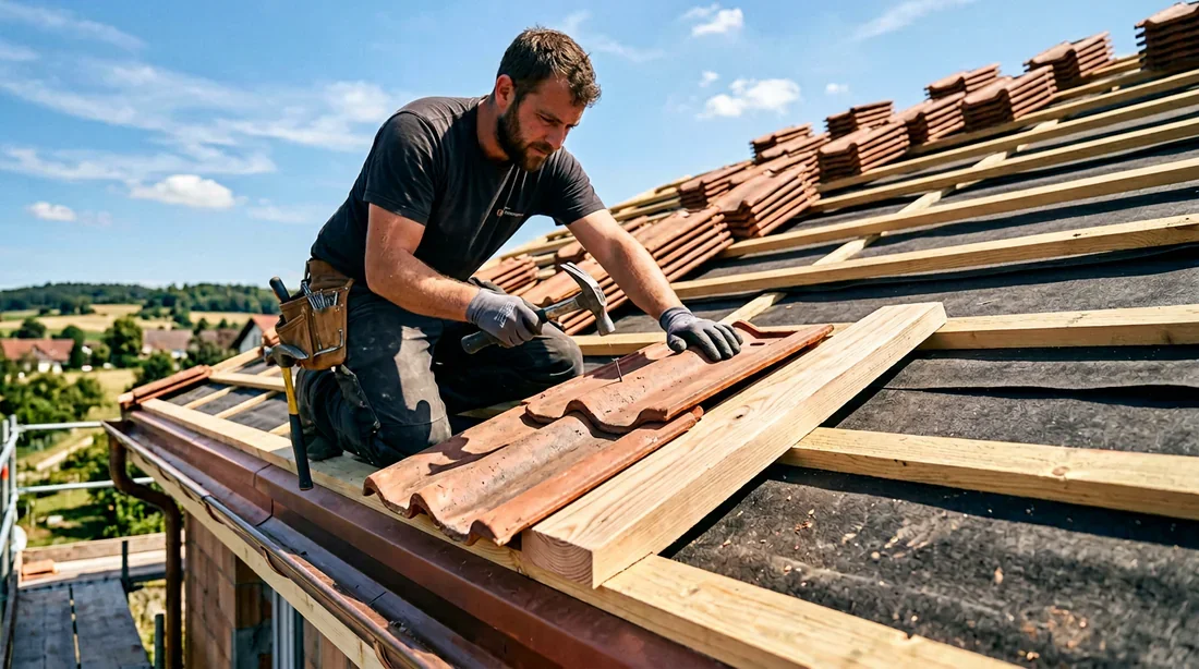 Alignement parfait des tuiles de rive grâce à la chanlatte