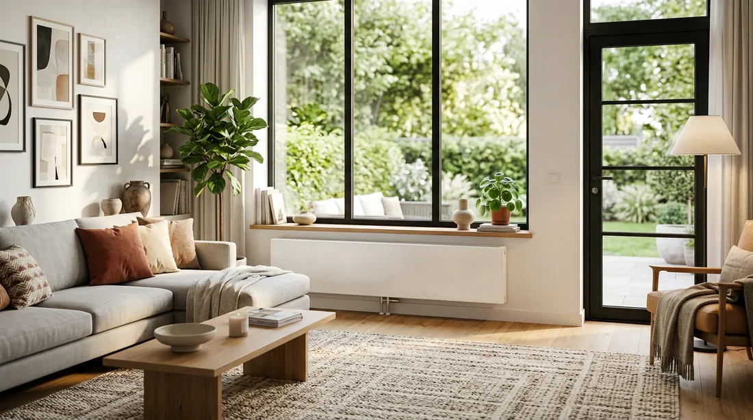 Schéma de la diffusion de chaleur et de l'efficacité thermique du Brugman Piano.