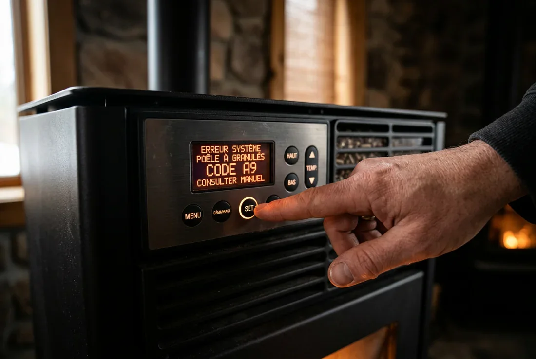 Schéma des zones d'entretien d'un poêle à granulés