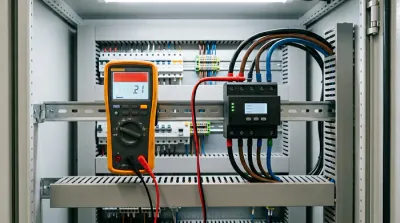 Miniature montrant un danger de 400V suite à une rupture de neutre.