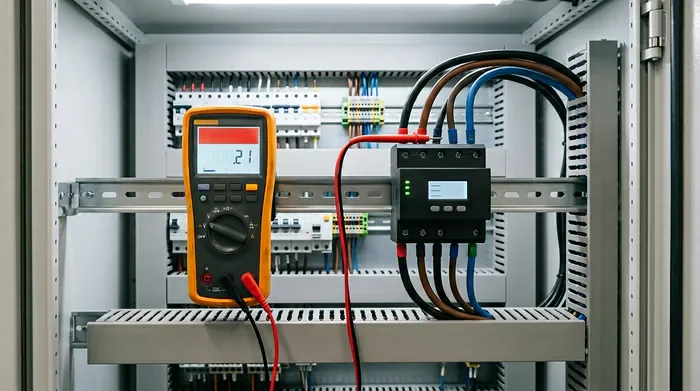 Miniature montrant un danger de 400V suite à une rupture de neutre.